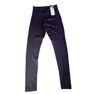 NEW Adidas Leggings Tight Fit High Waist Full Length Burgundy Purple XS 3200